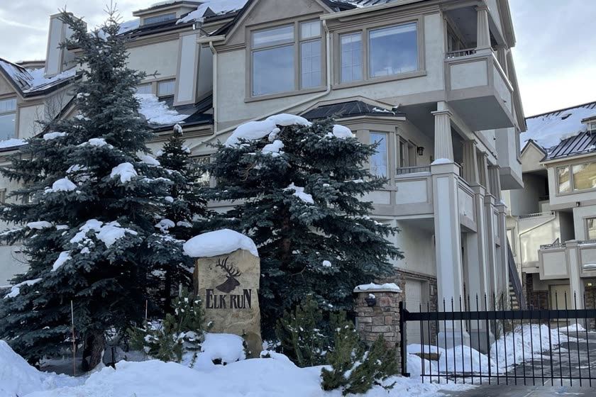 Elk Run townhomes in winter